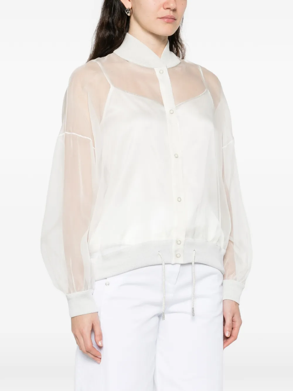  Panicale Sheer Jacket - White 