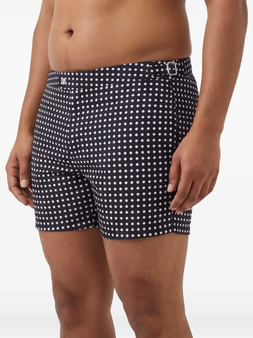 TOM FORD Zwembroek met stippen Blauw