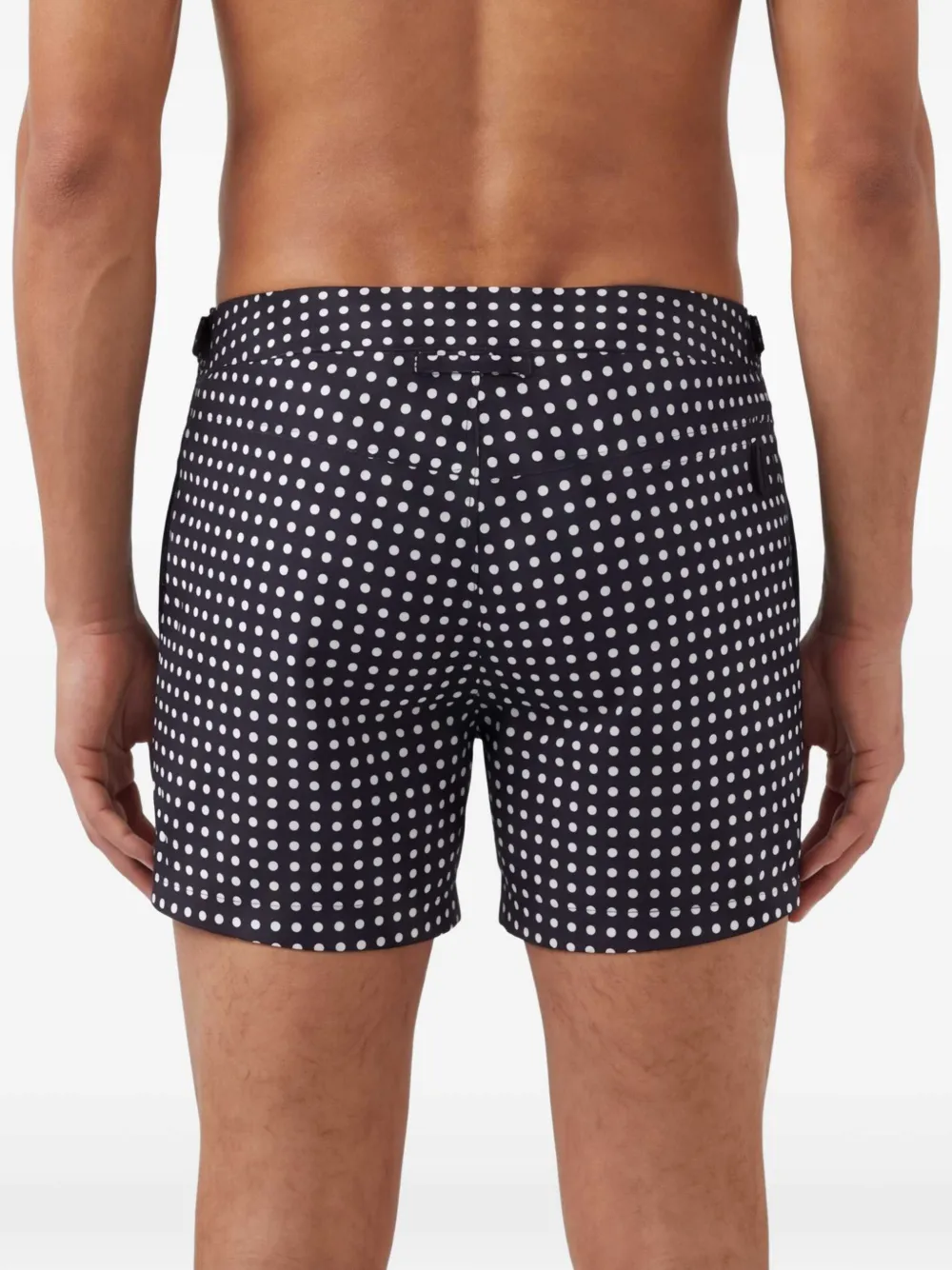 TOM FORD Zwembroek met stippen Blauw