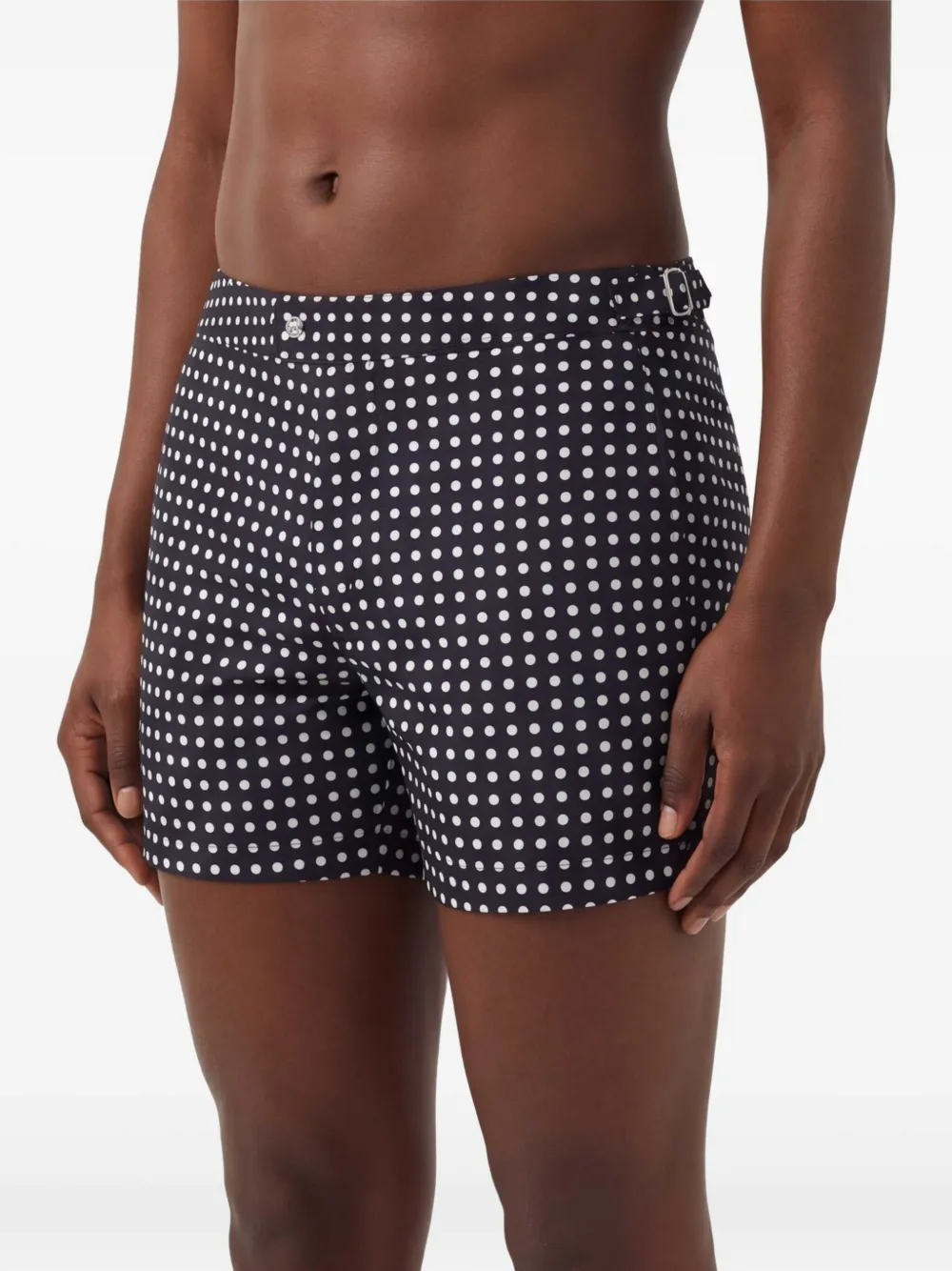 TOM FORD Zwembroek met stippen Blauw