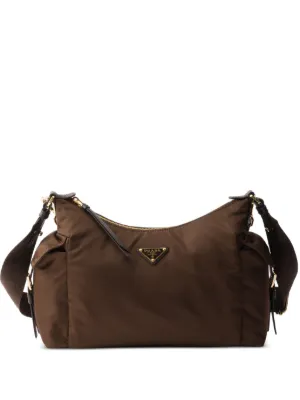 Prada Explore Large Nappa Leather Bag | Brown | FARFETCH