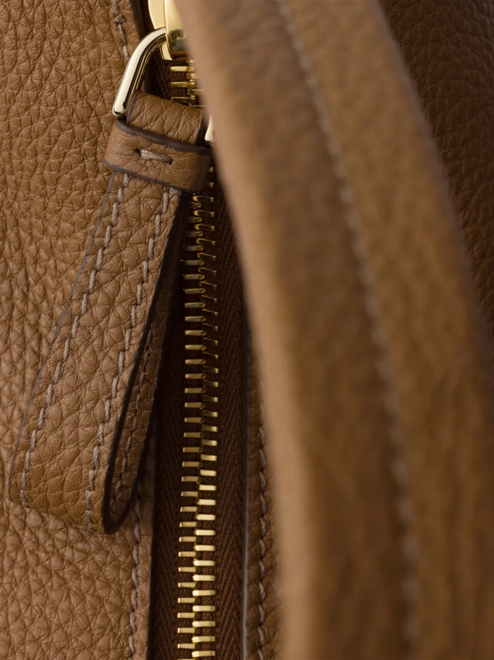 Prada Small Leather Shoulder Bag | Brown | FARFETCH