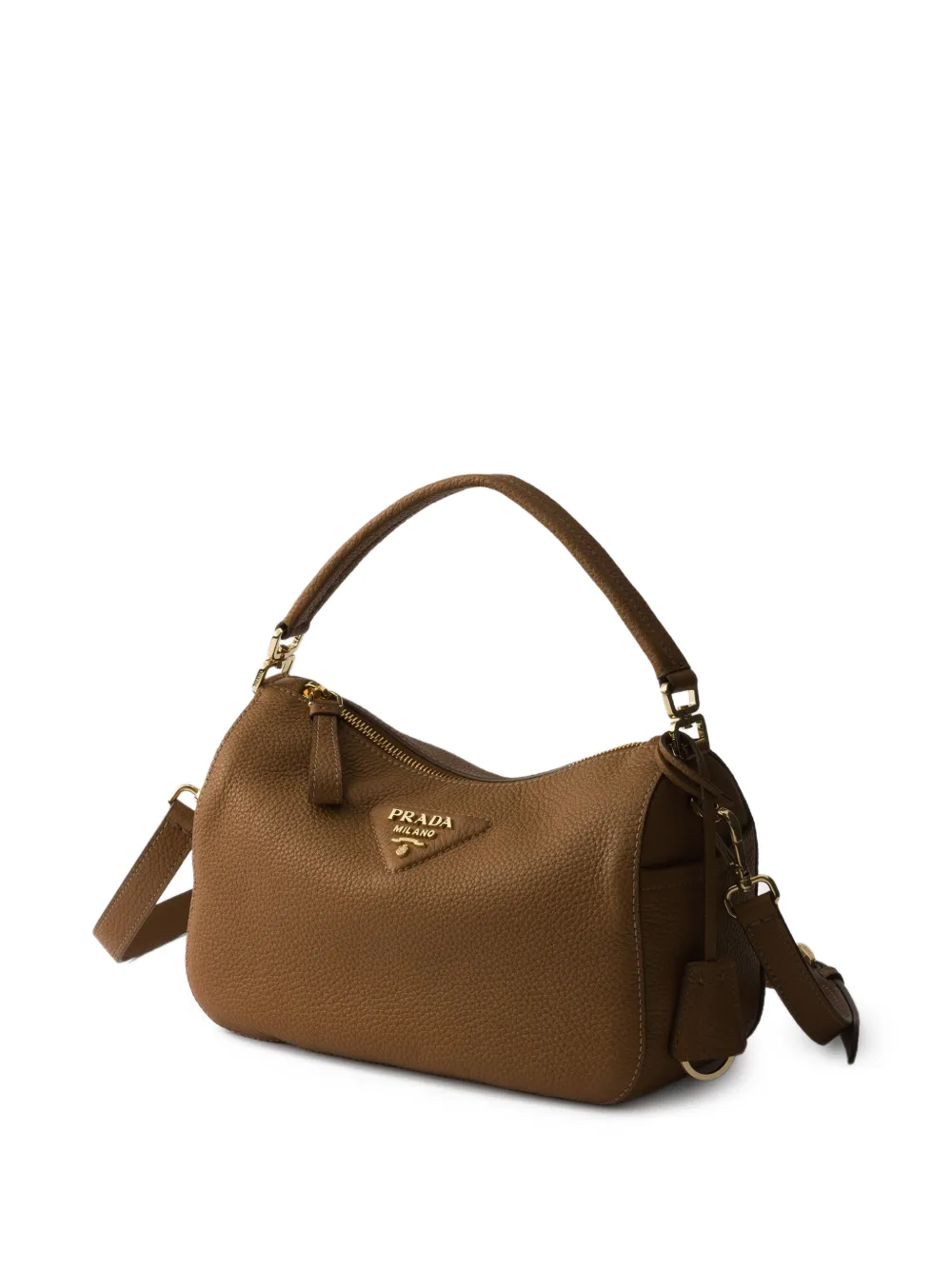 Prada Leren schoudertas Bruin