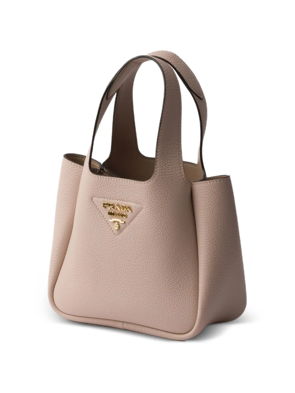 Prada Kleine leren shopper Roze