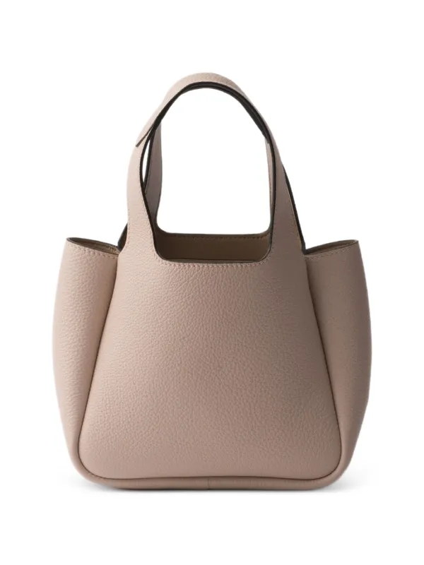 Prada Mini Leather Tote Bag | Pink | FARFETCH ZA