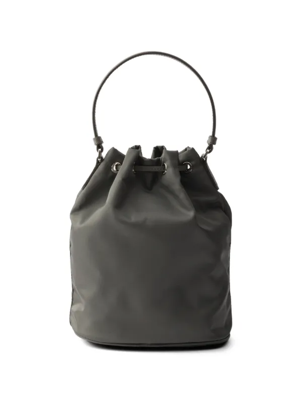 Prada Duet Re-Nylon bucket ナイロン 巾着 バッグ Prada Duet Re-nylon Bucket Bag | Grey | FARFETCH CA