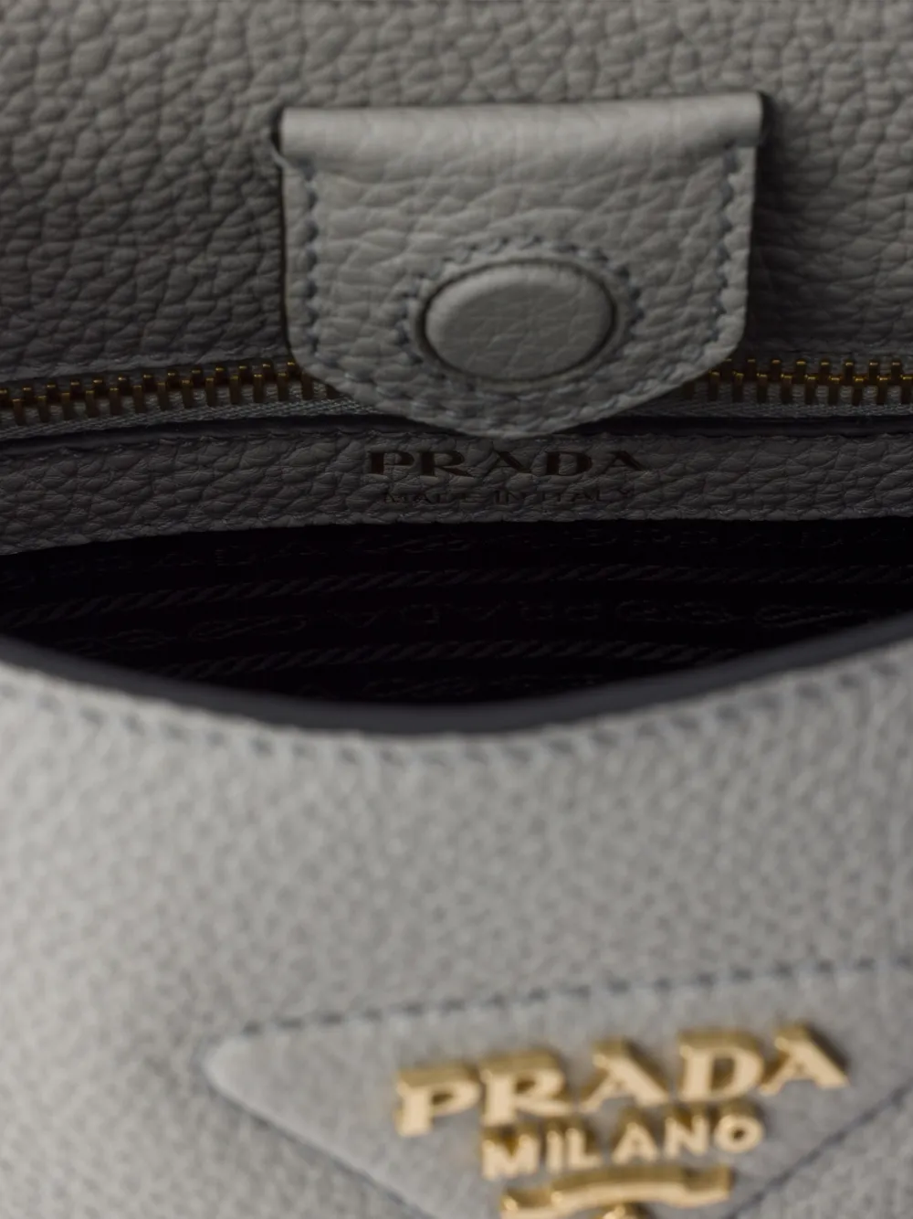 Prada Leren schoudertas Grijs