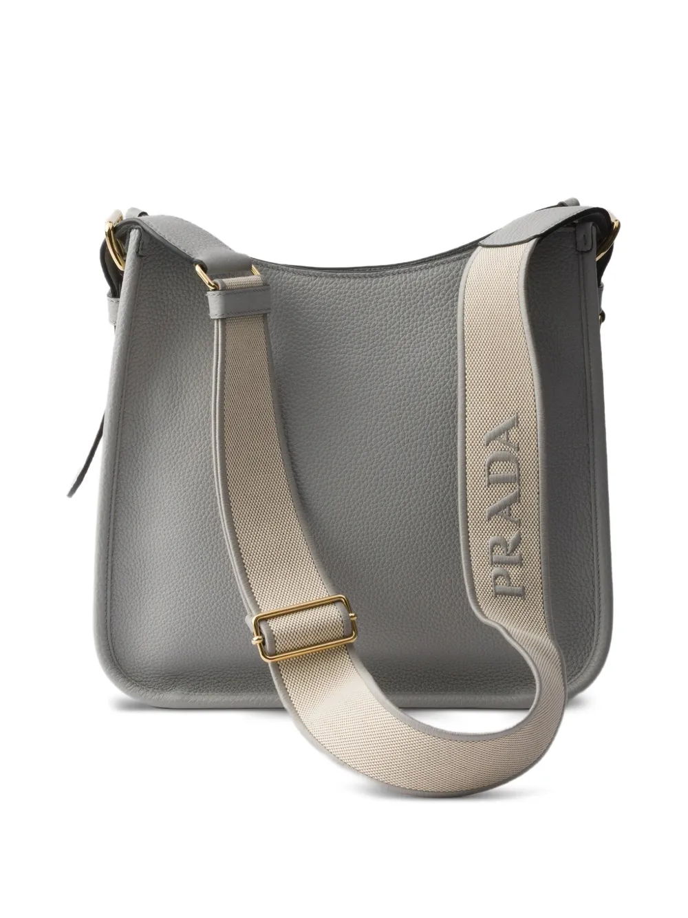 Prada Leren schoudertas Grijs