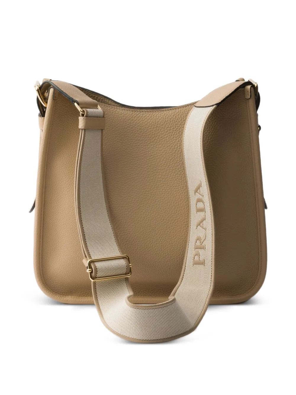 Prada Leren schoudertas Beige