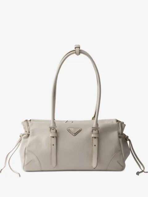 Prada Bonnie medium antiqued leather tote bag