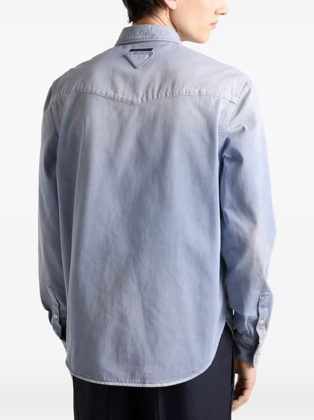Prada Overhemd met borstzak Blauw