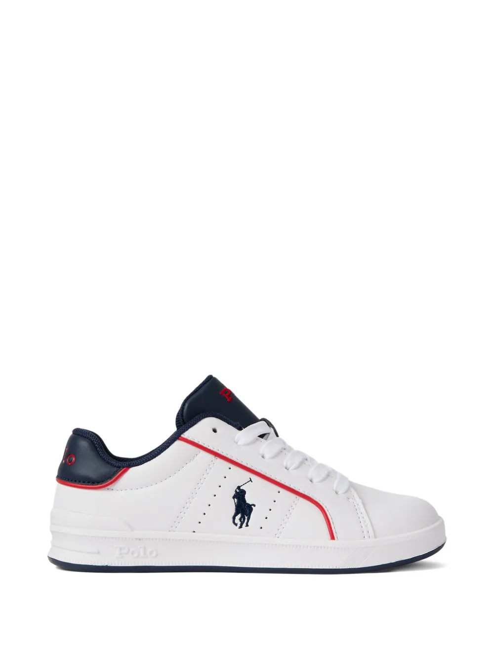 POLO RALPH LAUREN KIDS Heritage Court III sneakers met ronde neus Wit