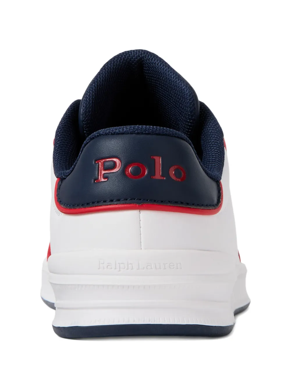 POLO RALPH LAUREN KIDS Heritage Court III sneakers met ronde neus Wit