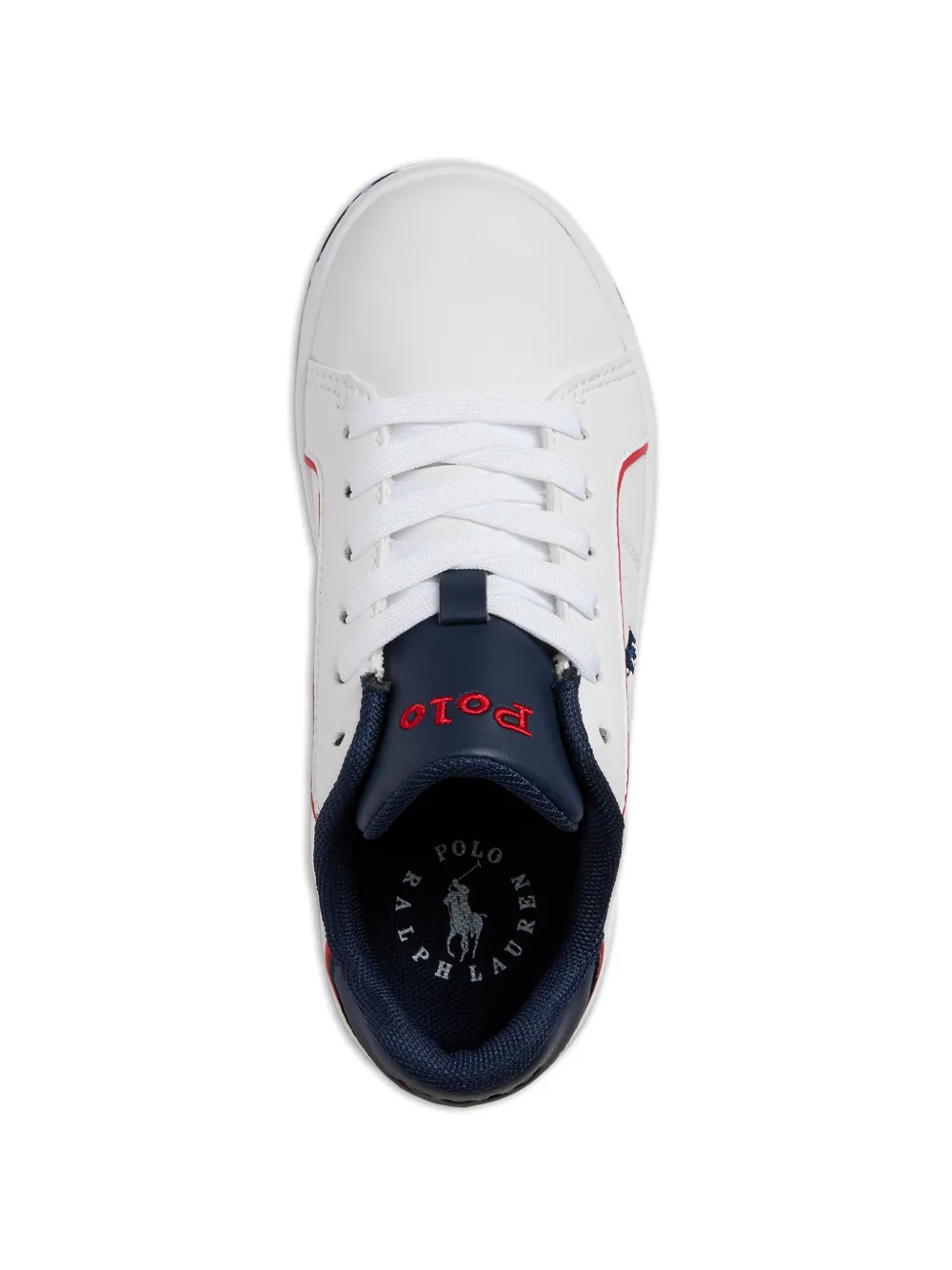 POLO RALPH LAUREN KIDS Heritage Court III sneakers met ronde neus Wit