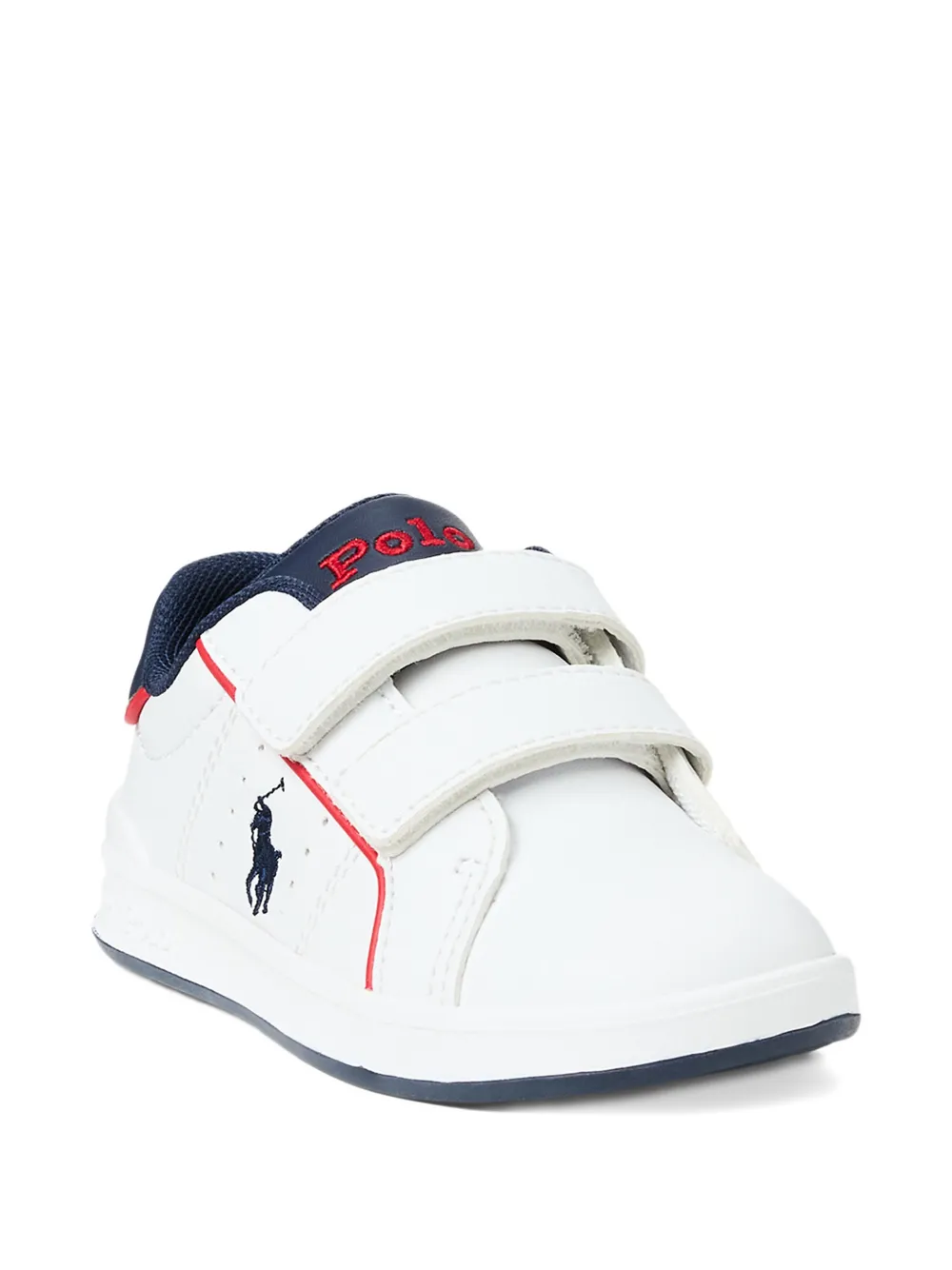 POLO RALPH LAUREN KIDS Heritage Court III EZ sneakers met geborduurd logo Wit