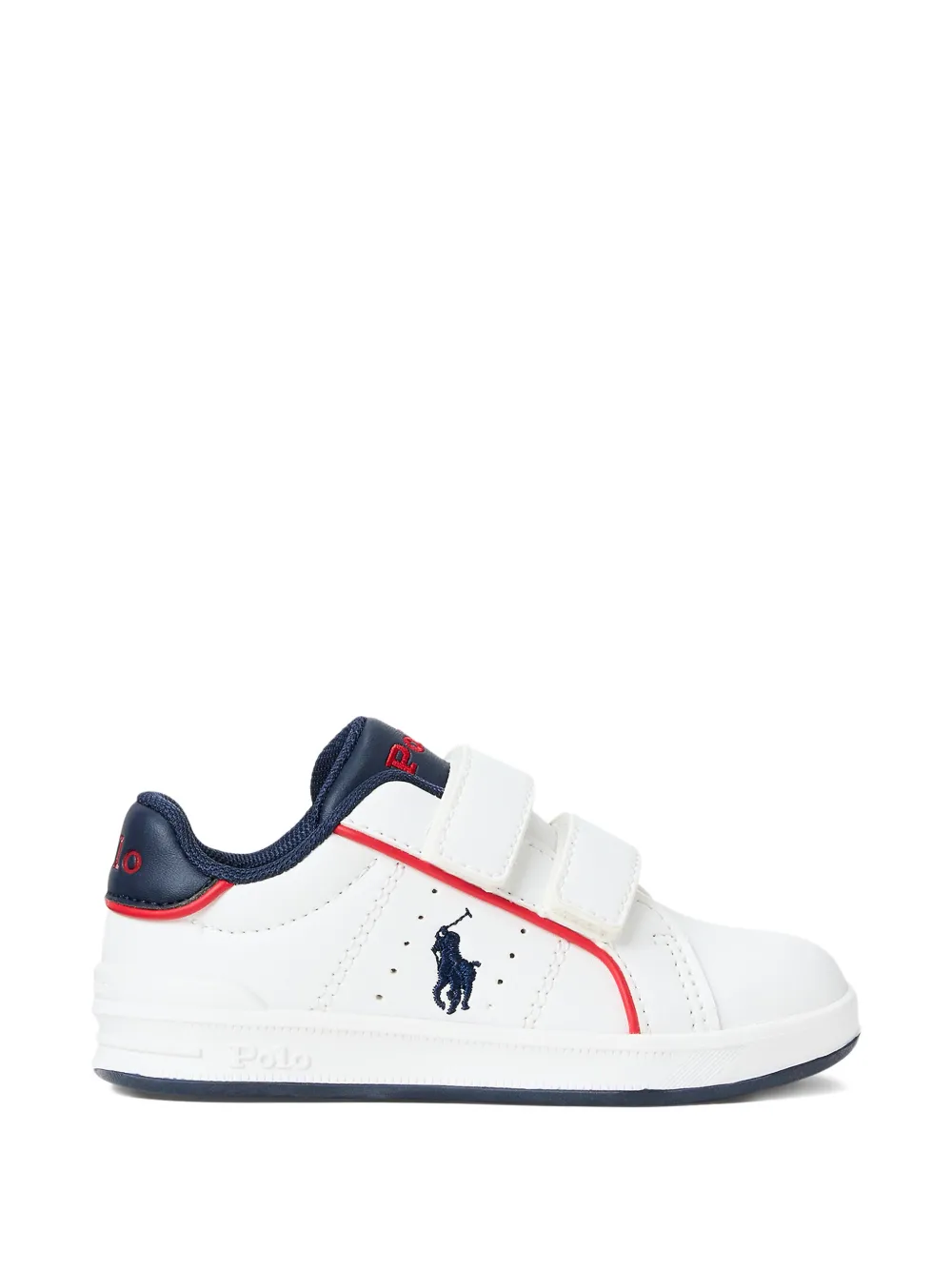 POLO RALPH LAUREN KIDS Heritage Court III EZ sneakers met geborduurd logo Wit