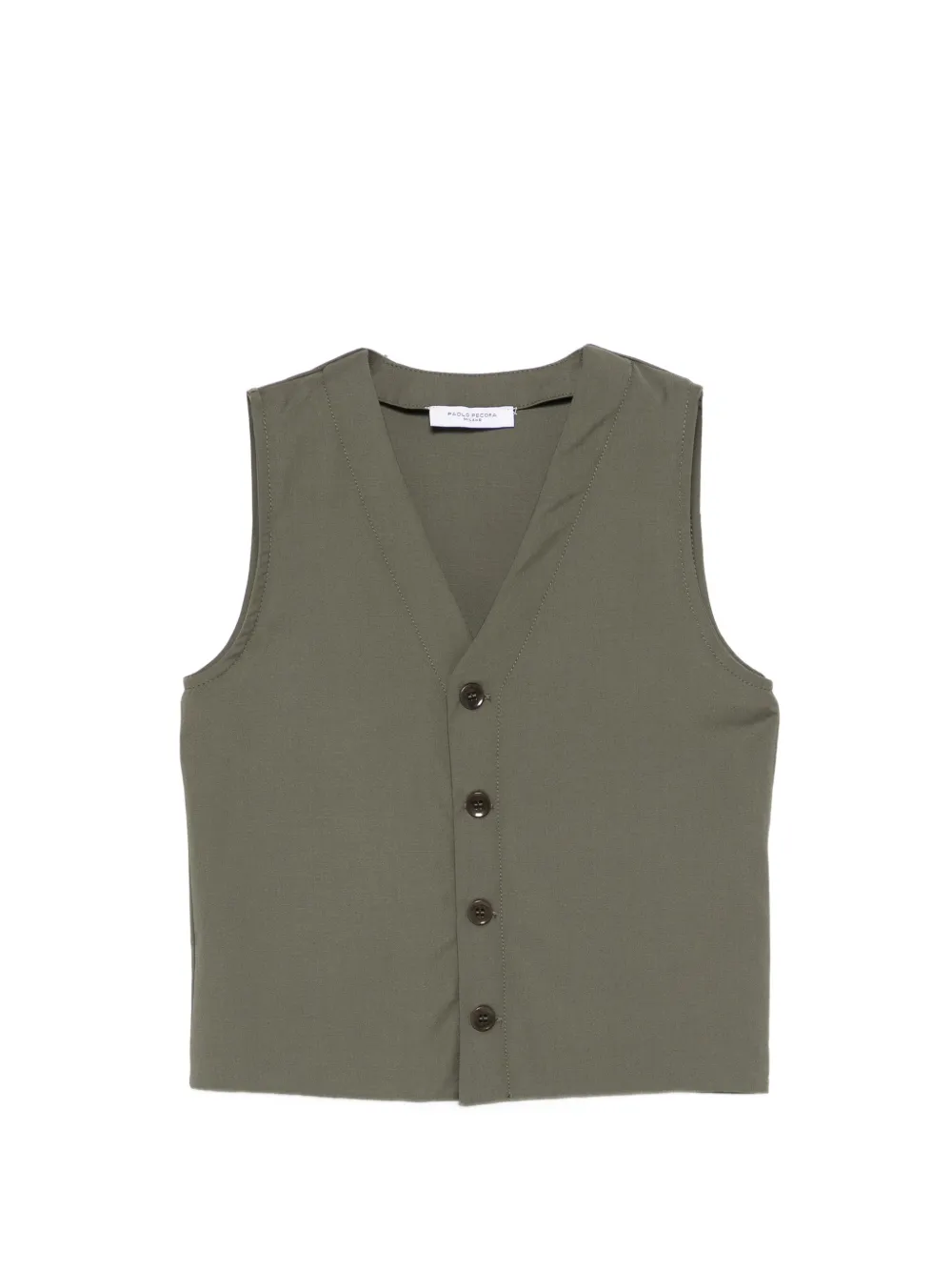 Paolo Pecora Kids buttoned waistcoat - Green