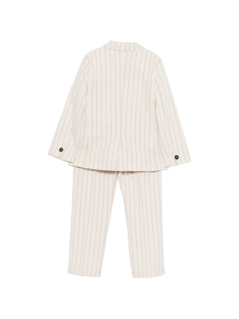  Paolo Pecora Kids Pinstripe Single-breasted Suit - Neutrals 