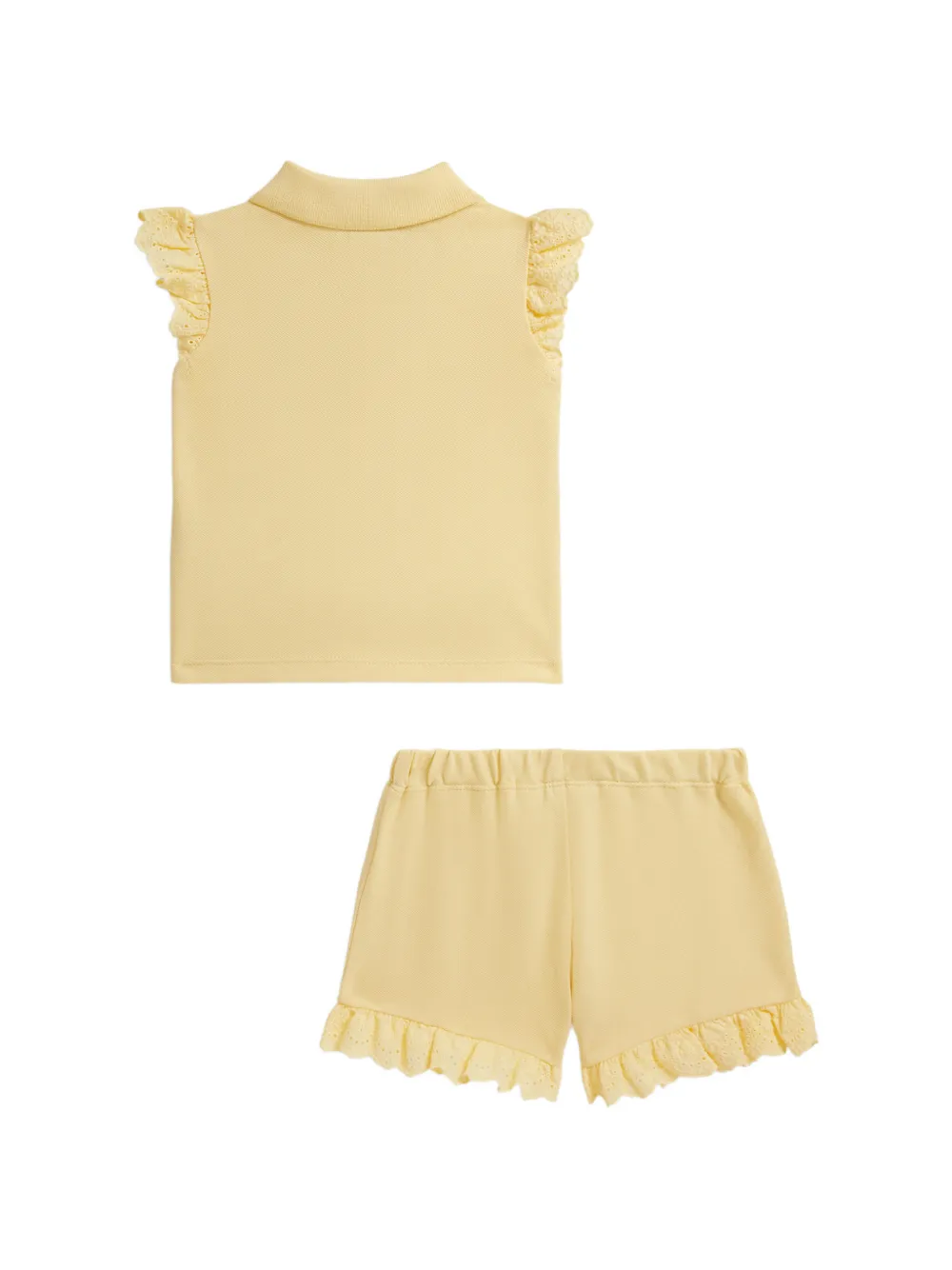 POLO RALPH LAUREN KIDS Shorts met borduurwerk Geel