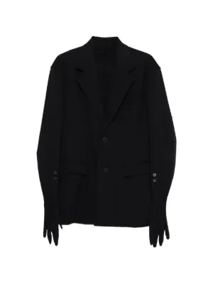 Sacai ストライプ ダブルジャケット | ブラック | FARFETCH JP