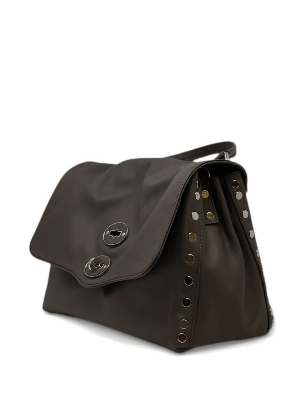 Zanellato Postina kleine leren shopper Bruin