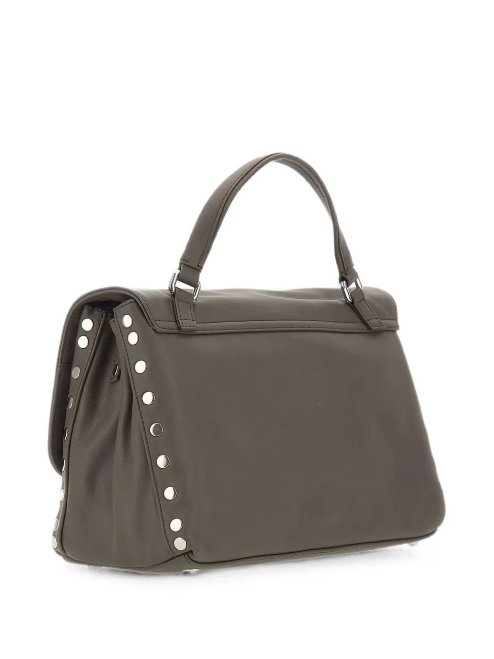 Zanellato Kleine Postina handtas met studs Bruin