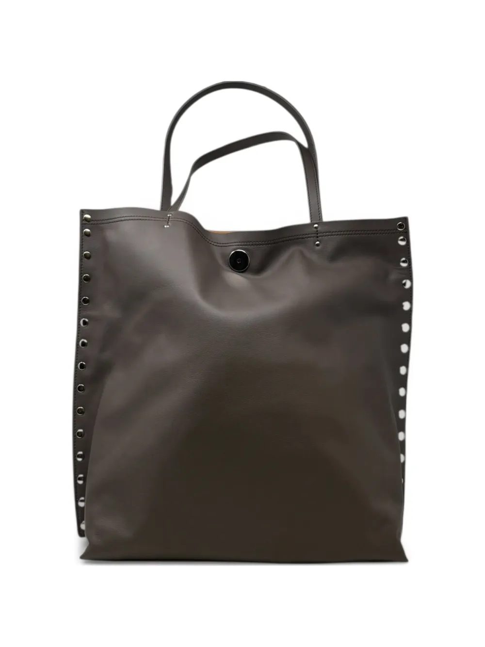 Zanellato A'spasso medium schoudertas met studs Bruin