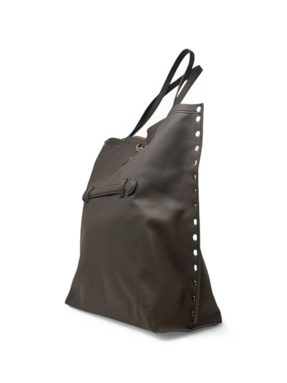 Zanellato A'spasso medium schoudertas met studs Bruin