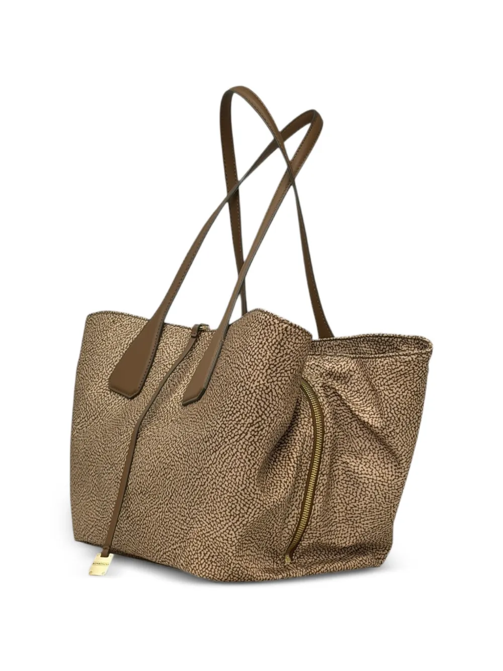  Borbonese Medium Printed Shoulder Bag - Brown 