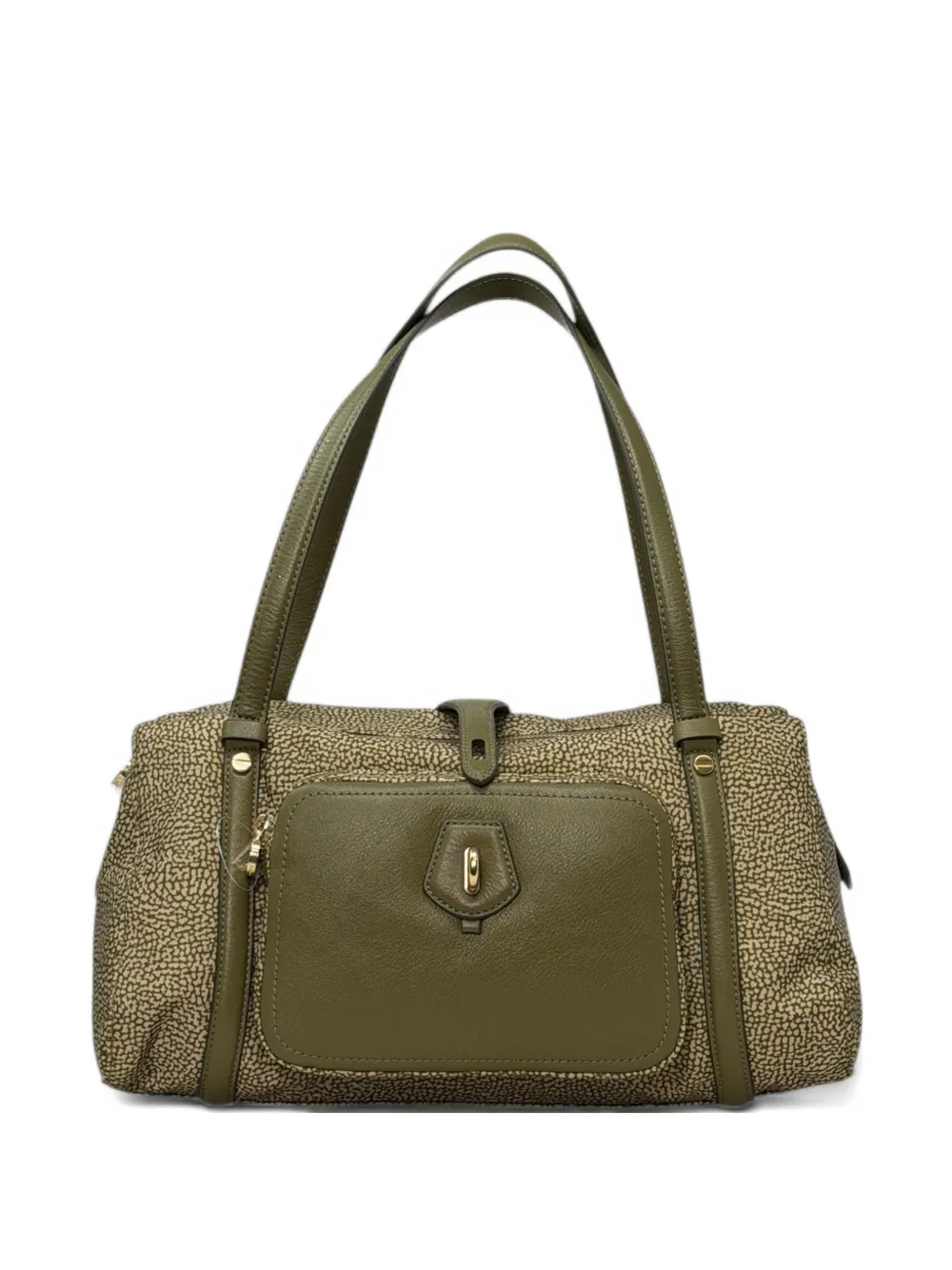 Borbonese printed shoulder bag - Verde