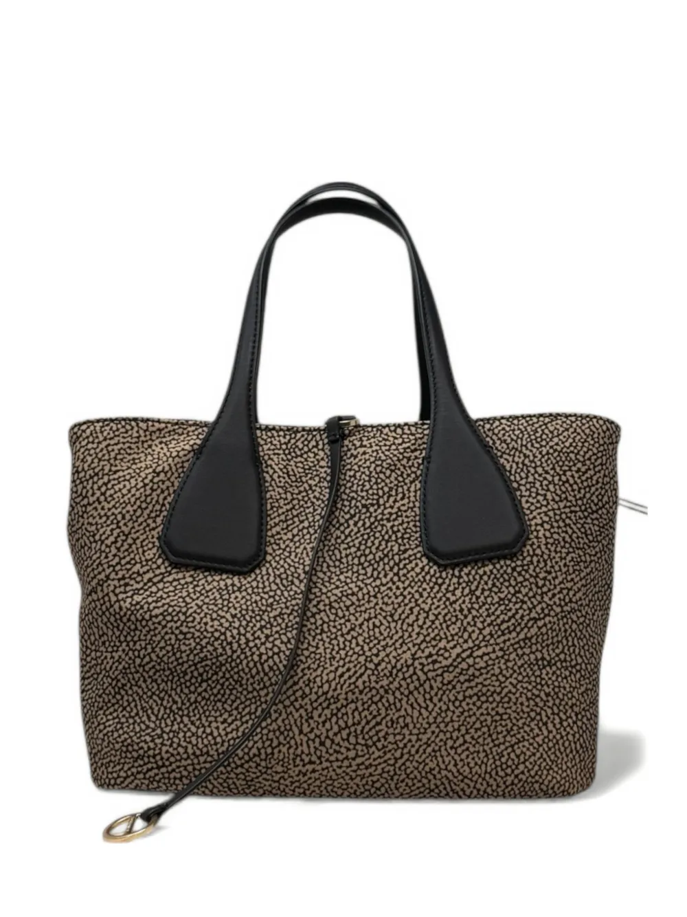 Borbonese printed shoulder bag - Nero