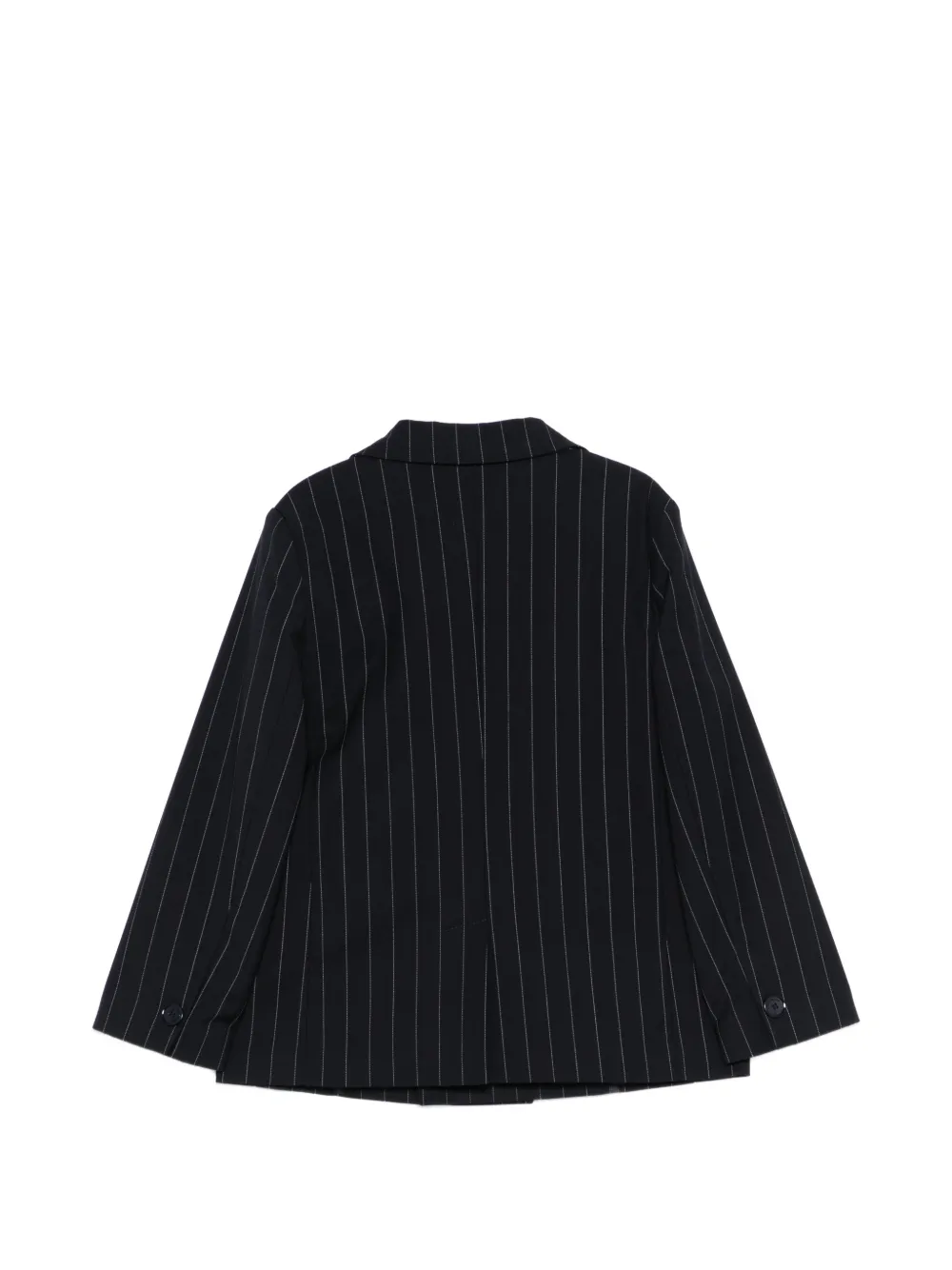 Paolo Pecora Kids Blazer met krijtstreep en dubbele rij knopen Blauw