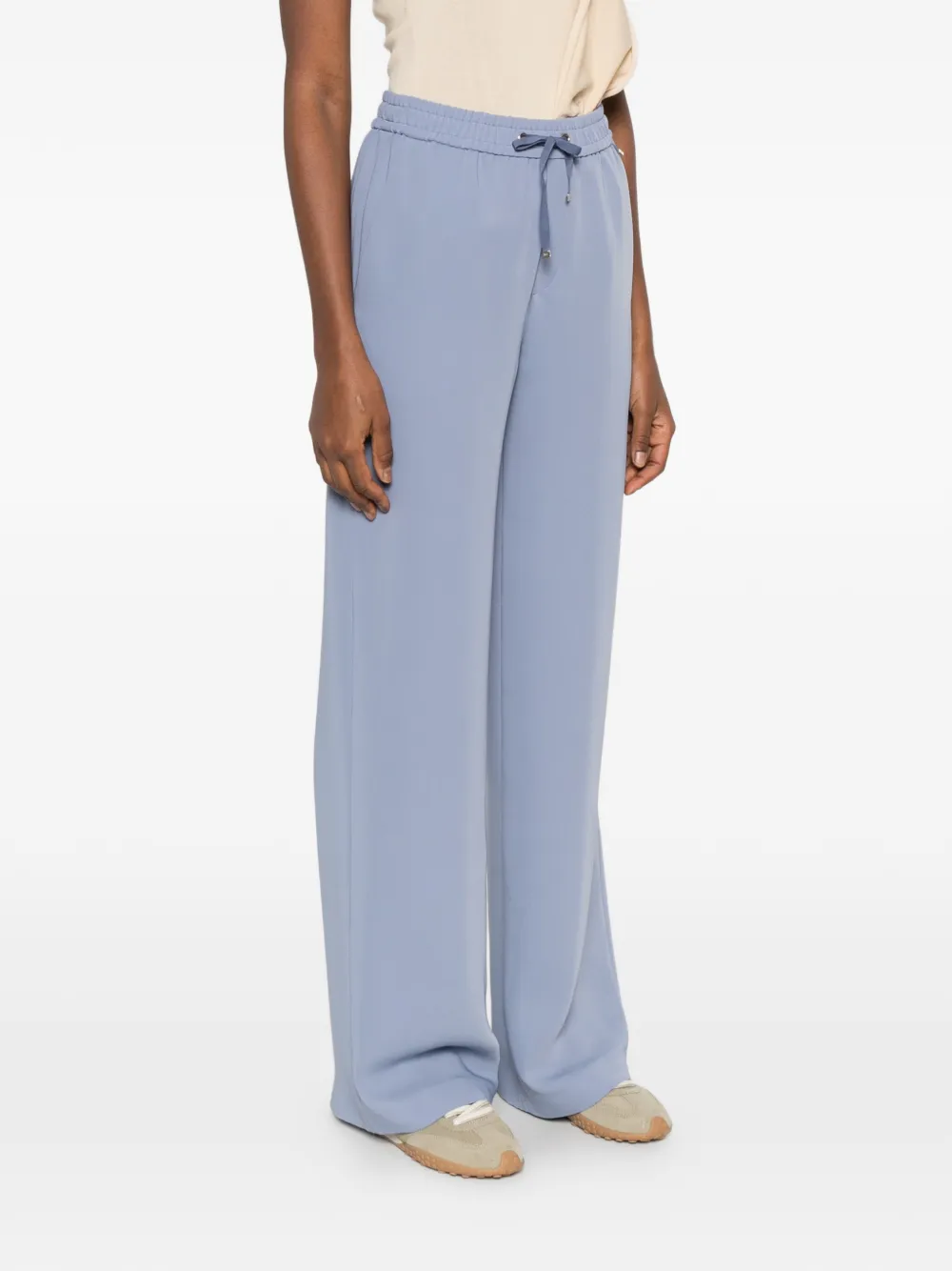  Herno Drawstring Palazzo Pants - Blue 
