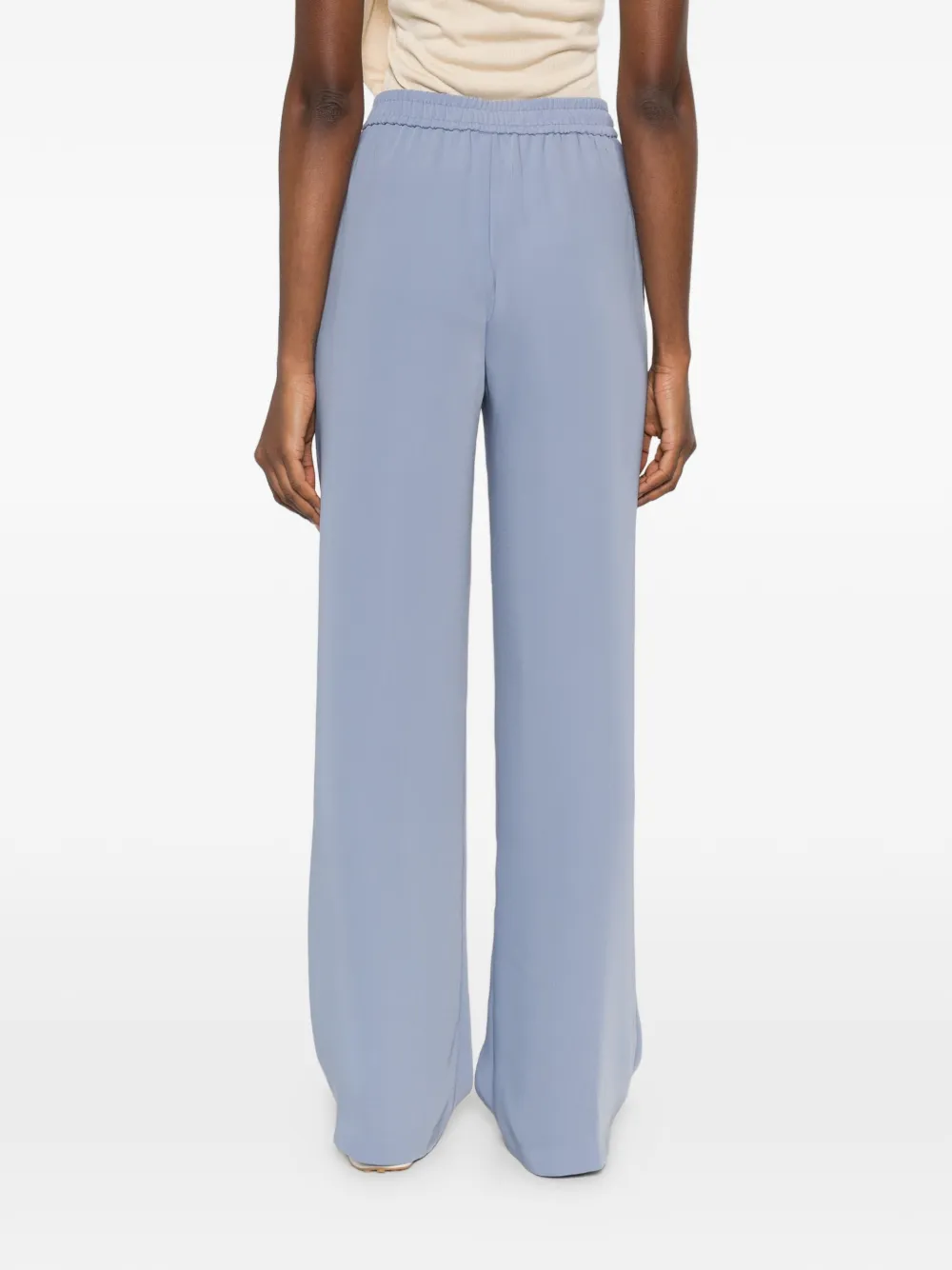 Herno Palazzo broek met trekkoord Blauw
