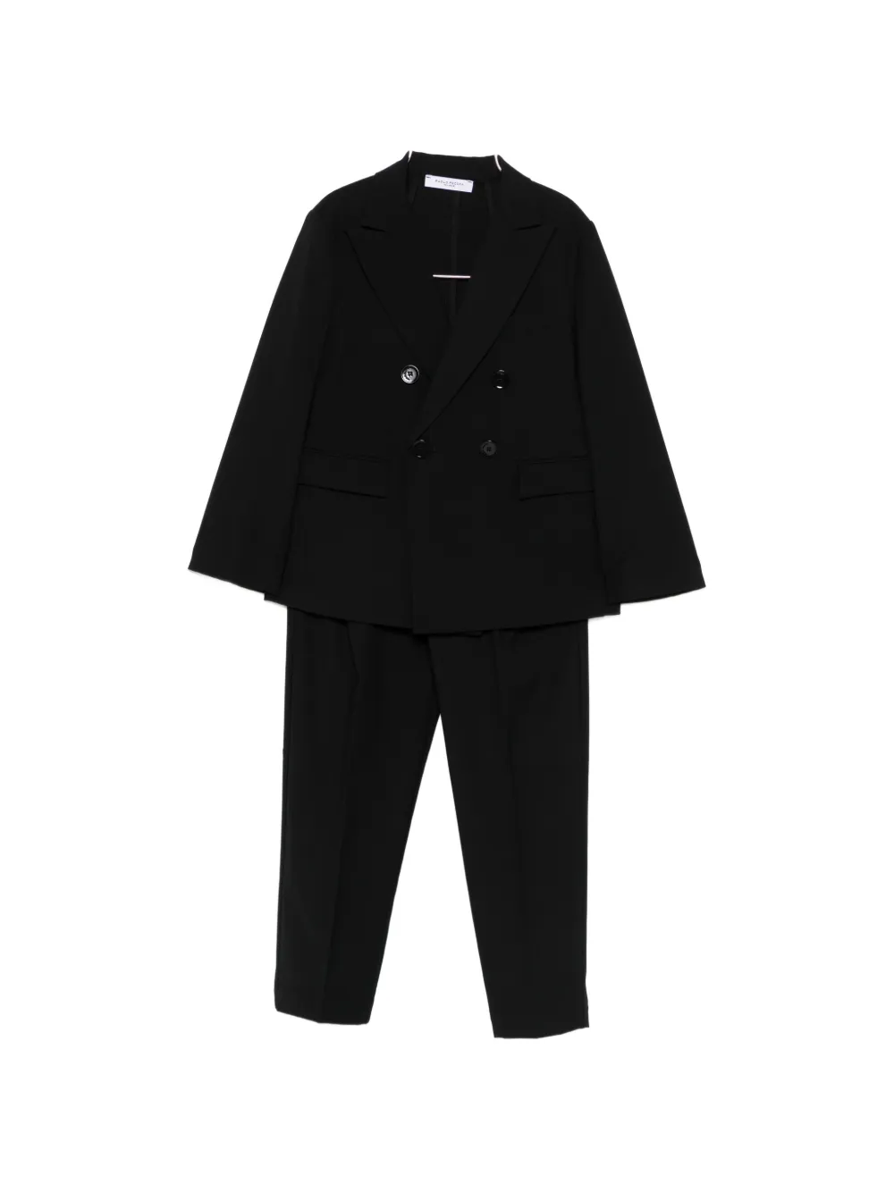 Paolo Pecora Kids buttoned suit - Nero
