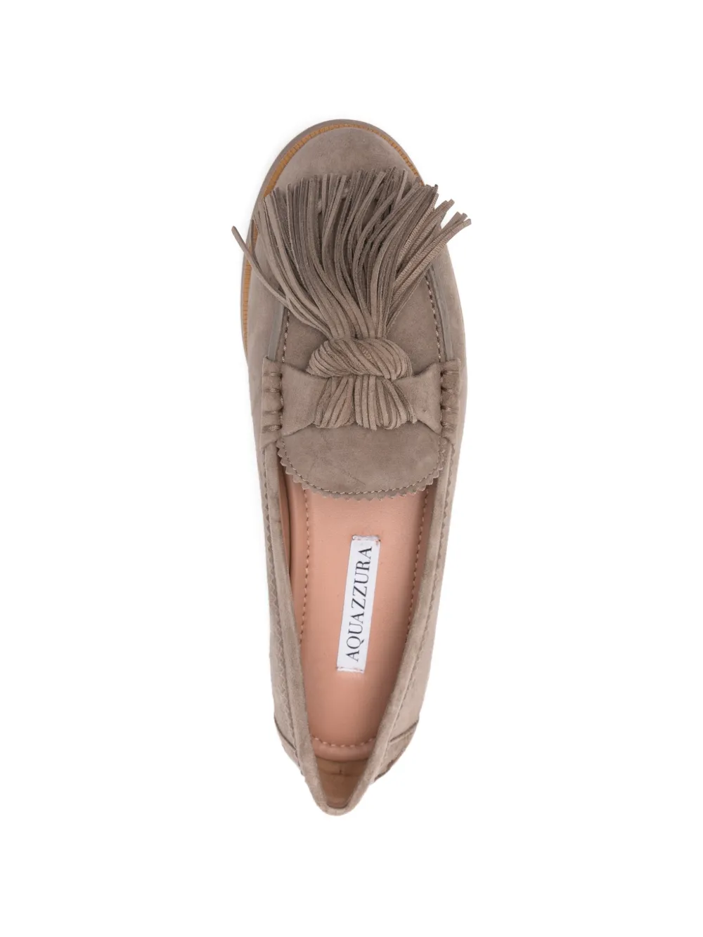 Aquazzura Loafers met kwastje Bruin