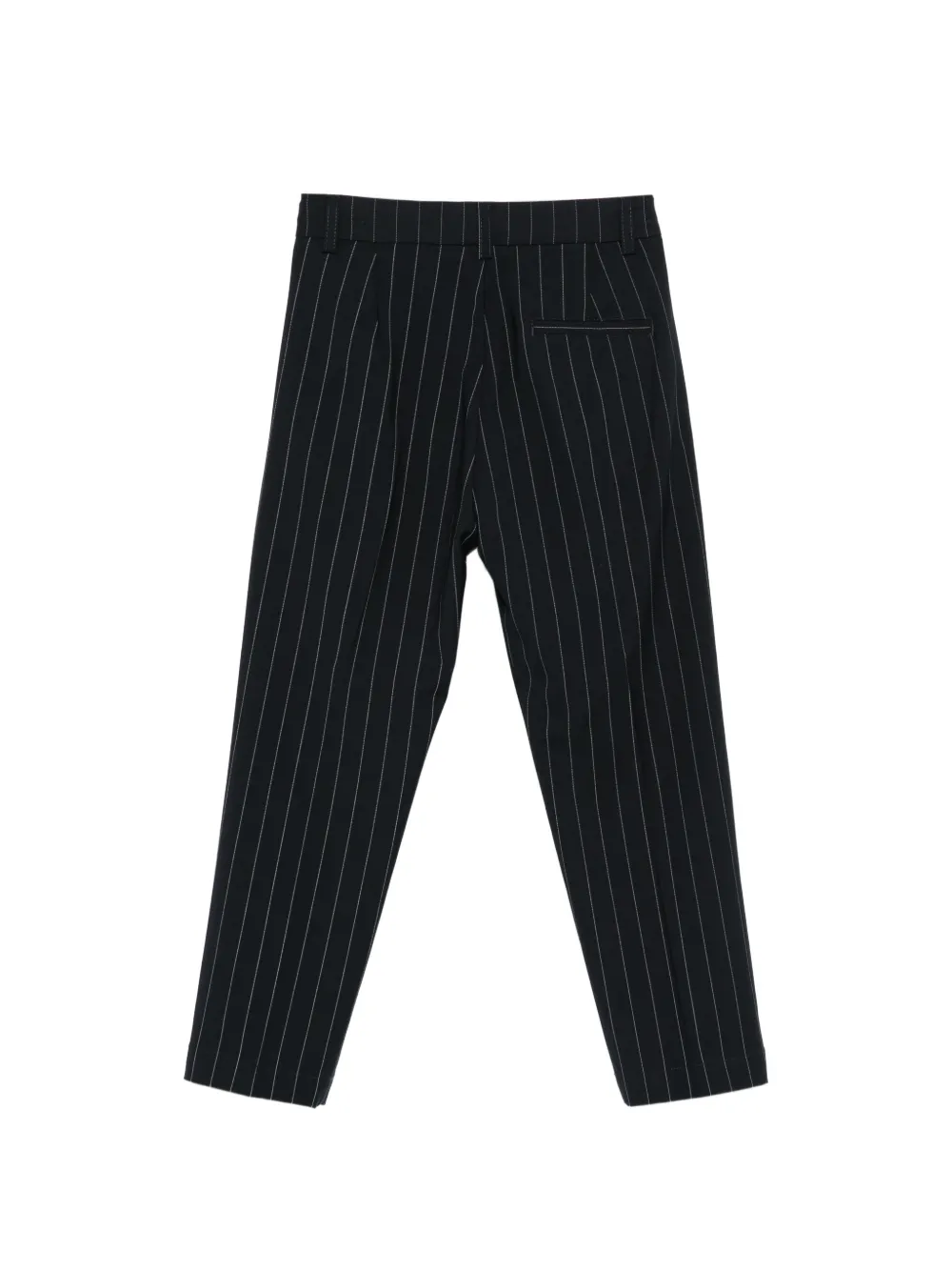 Paolo Pecora Kids Broek met krijtstreep Blauw
