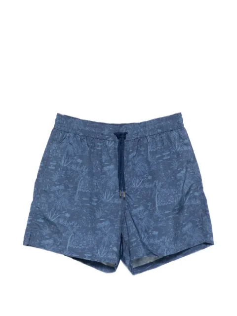 Caruso drawstring print shorts