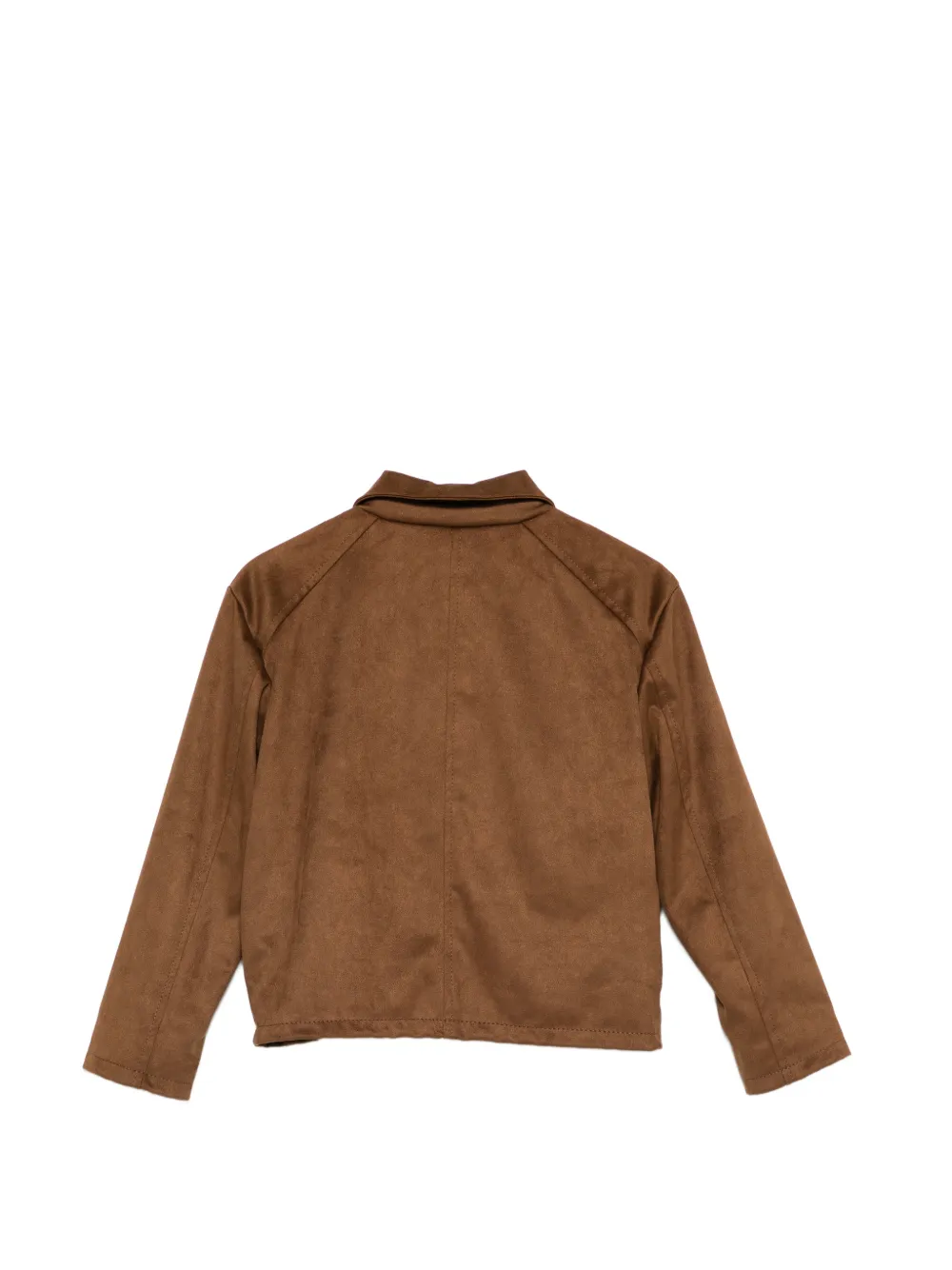  Paolo Pecora Kids Zip-up Jacket - Brown 