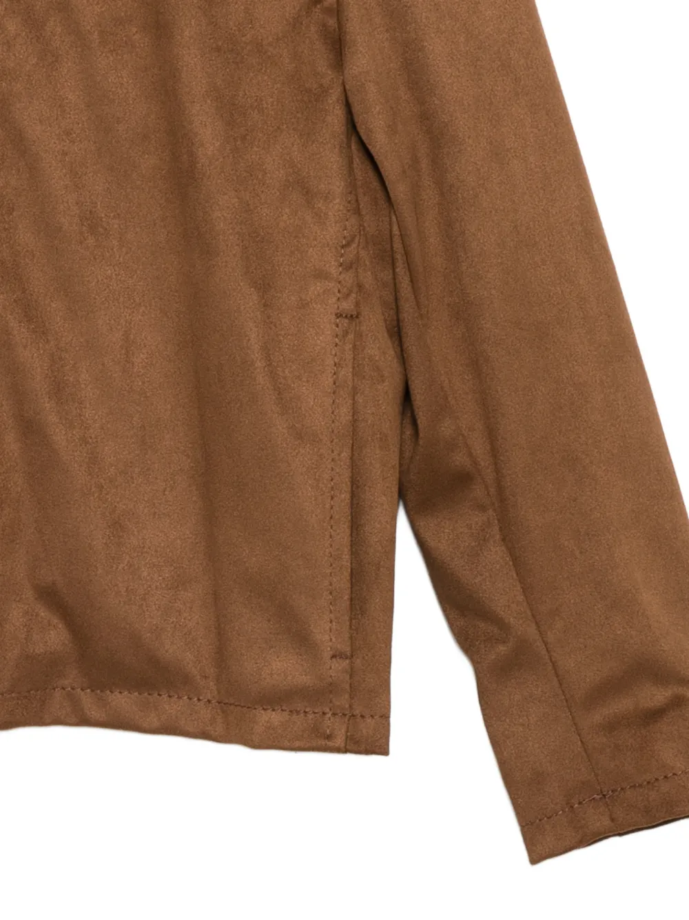  Paolo Pecora Kids Zip-up Jacket - Brown 