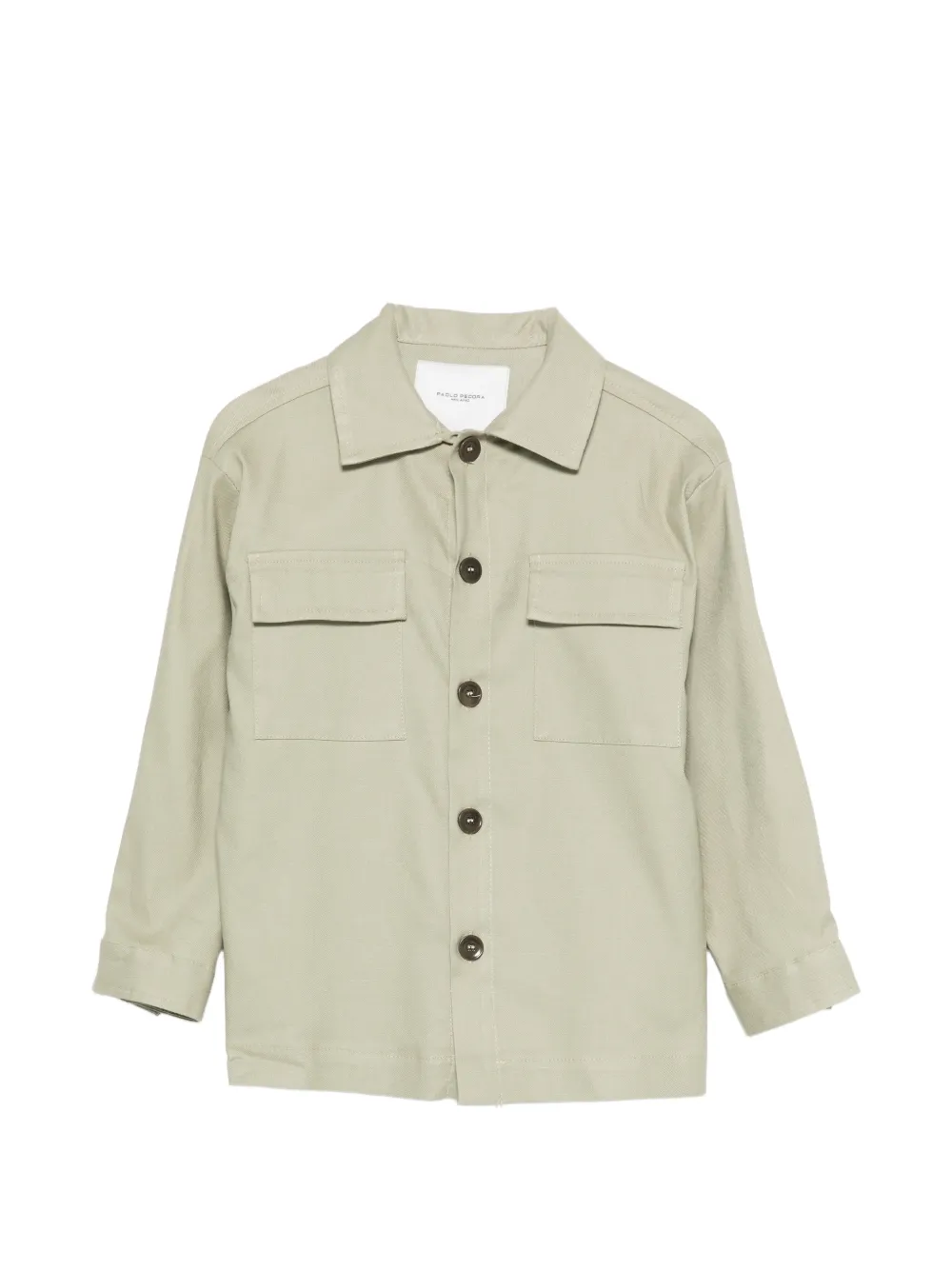 Paolo Pecora Kids pocket shirt - Neutrals