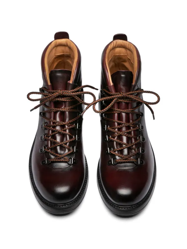 Officine Creative lace-up Fastening Leather Boots | Red | FARFETCH BN