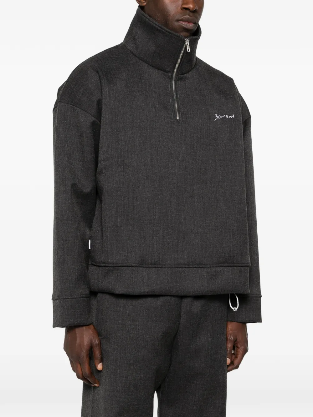  Bonsai Half-zip Sweatshirt - Grey 