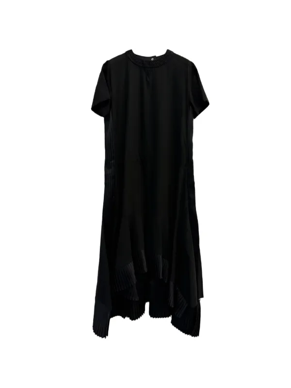 asymmetric t-shirt dress Asymmetric Knitted T-Shirt Dress – STEL main image 1