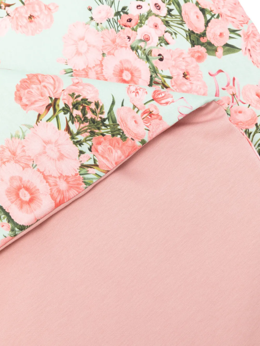  Miss Blumarine Floral-print Blanket - Blue 