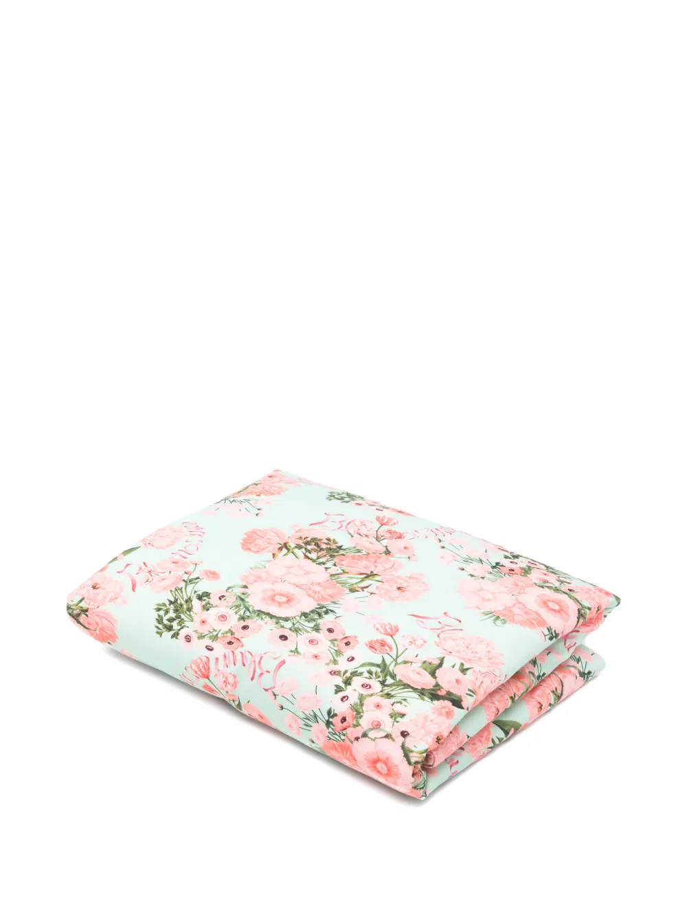 Miss Blumarine floral-print blanket