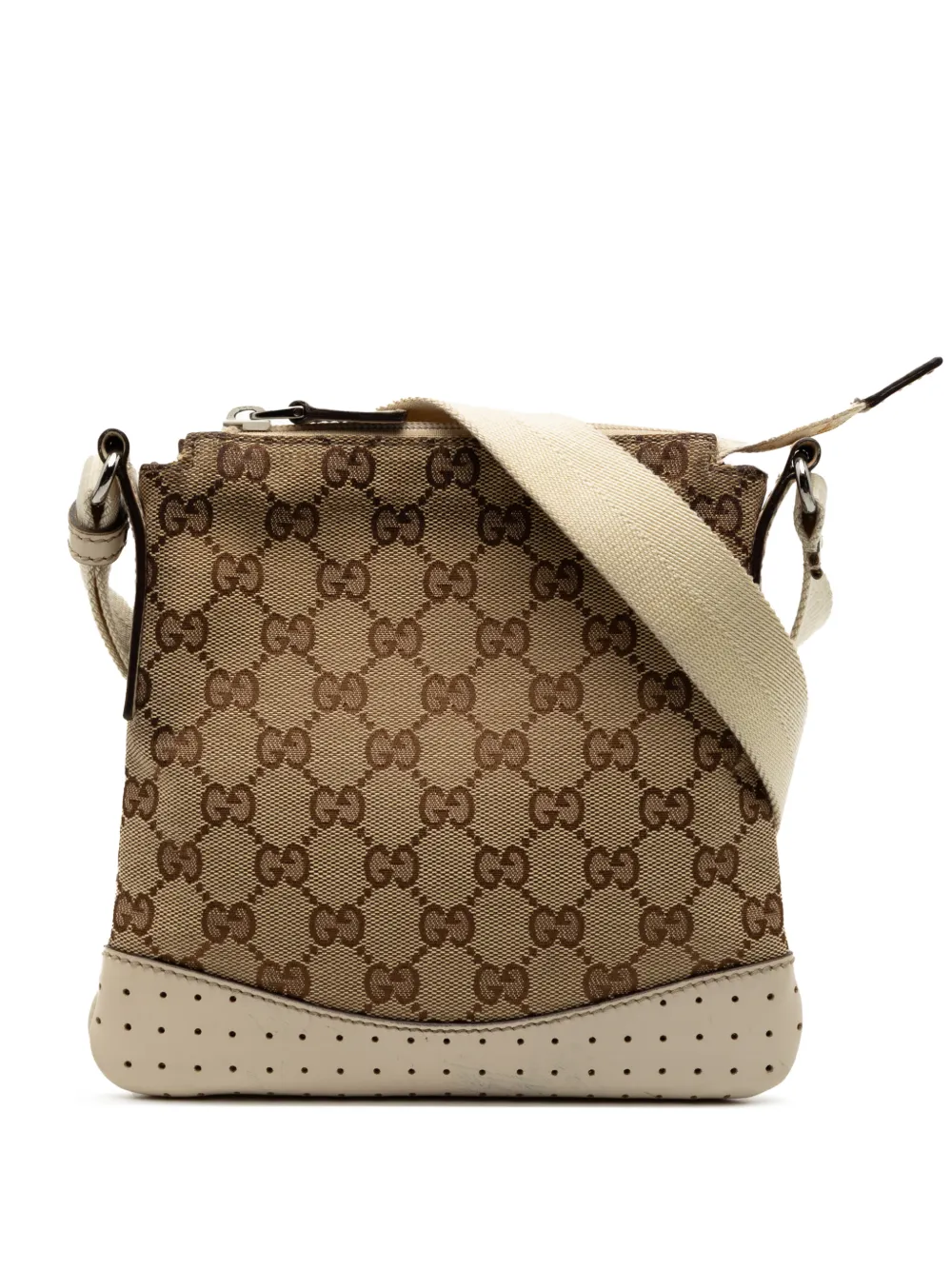 Gucci Pre-Owned 2000-2015 GG Canvas Perforated crossbody bag - Marrone