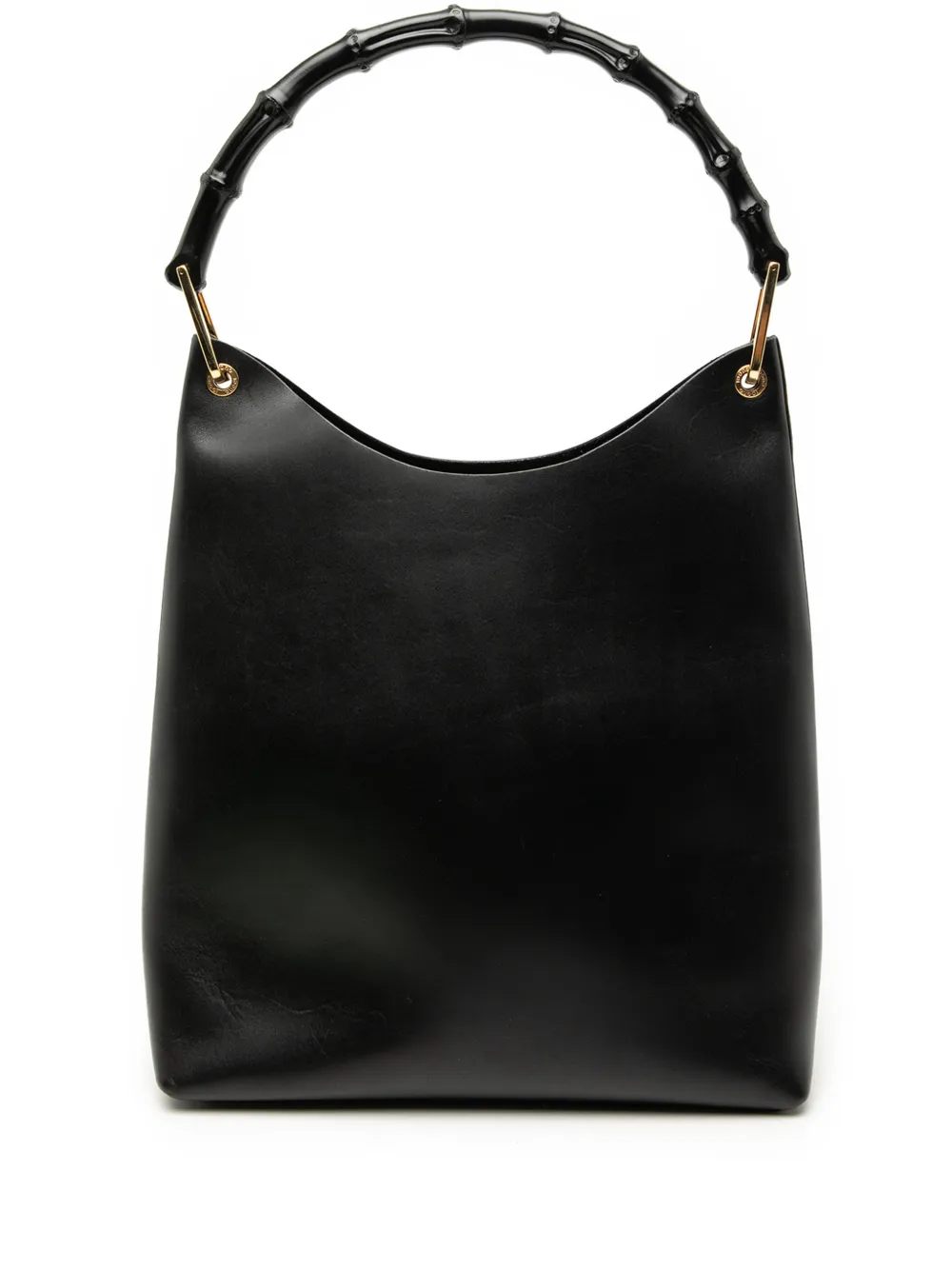 Gucci Pre-Owned 20th Century Leather Bamboo shoulder bag - Nero