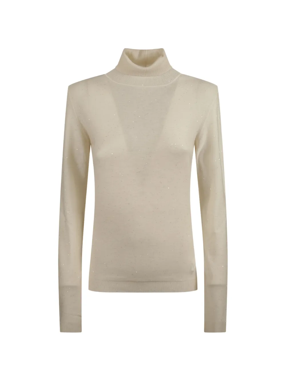 Fabiana Filippi turtle-neck embellished top - Toni neutri