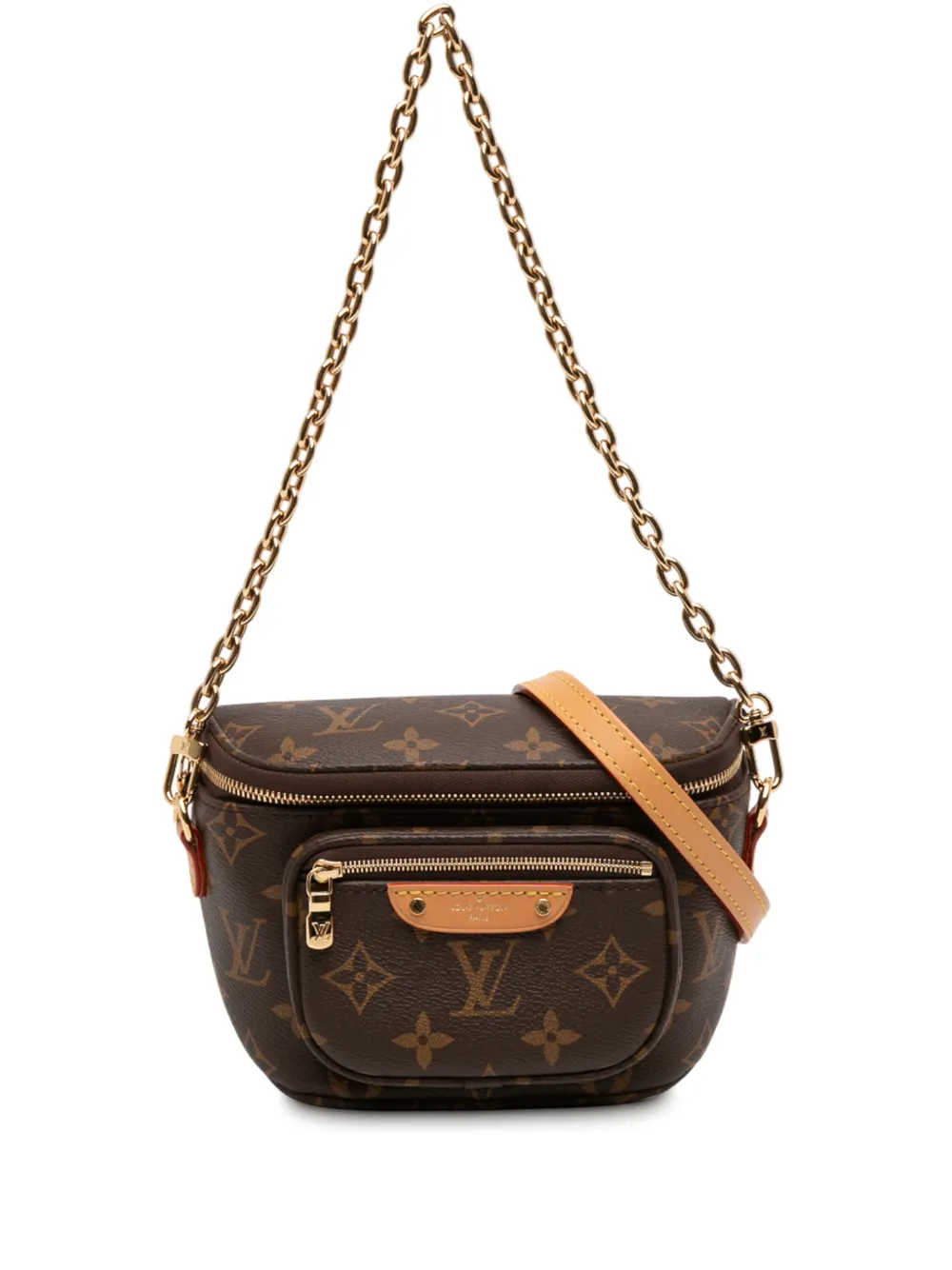 Louis Vuitton Pre-Owned 2021-2025 Monogram Mini Bumbag satchel - Marrone